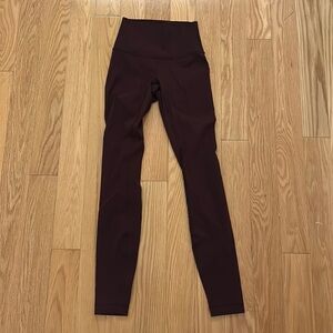 mulled wine lululemon leggings